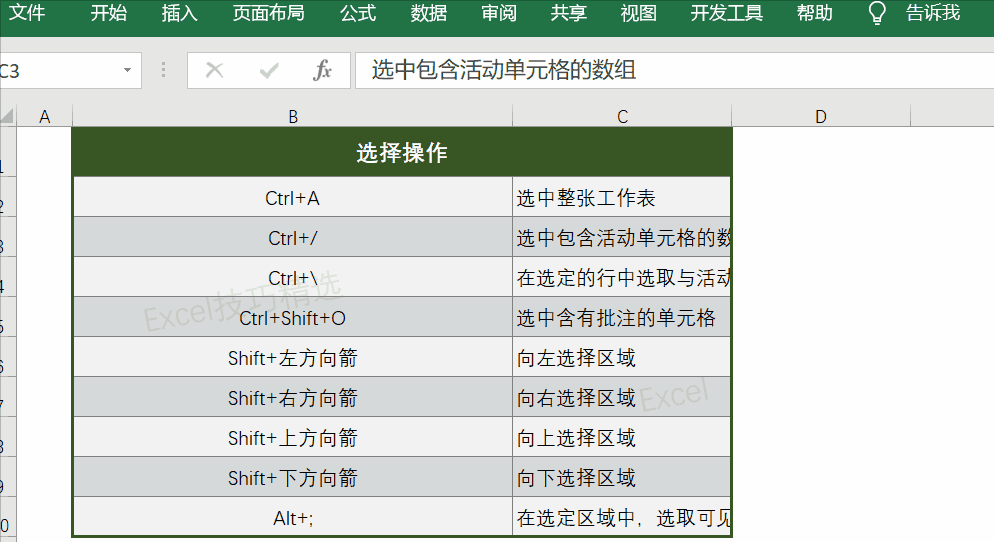 Excel換行操作