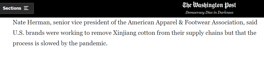 亞馬遜要下架所有中國棉制品？這并非空穴來風