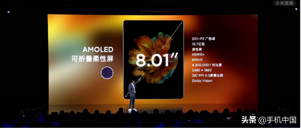 小米MIX FOLD折疊屏手機發布！真全面屏9999元起