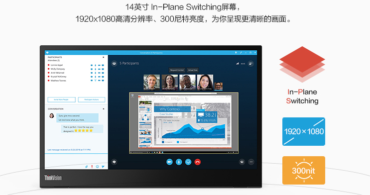 讓手機秒變平板—聯想/ThinkVision M14便攜顯示器使用測評