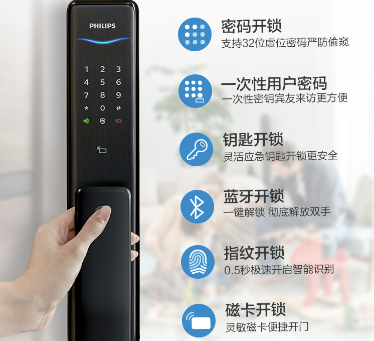 飛利浦Alpha智能門鎖評測:享受不被鑰匙束縛的自由