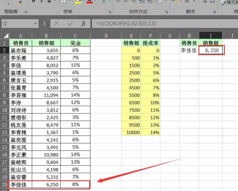 VLOOKUP函數的使用方法詳解