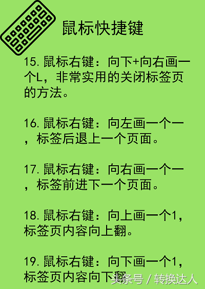 瀏覽器通用快捷鍵大全：支持QQ、百度、360瀏覽器等（珍藏版）