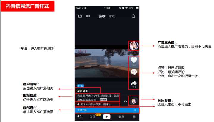 抖音廣告之抖音信息流廣告投放