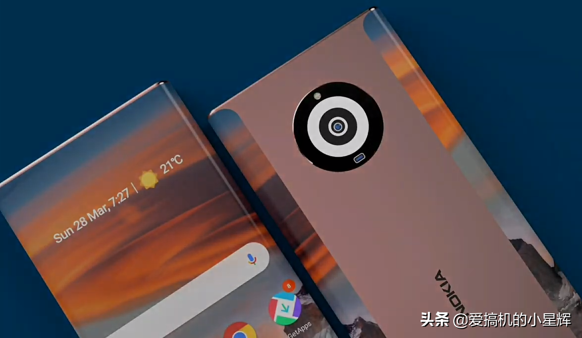 諾基亞N95 5G概念機曝光，7000mAh+2億像素，還有環繞屏設計