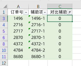 Excel中自身重復的兩列數據核對技巧