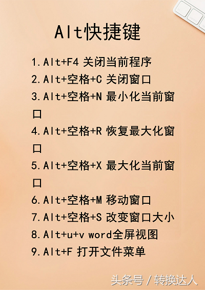 實用的Ctrl、Alt、Shift計算機快捷鍵匯總，建議收藏一份！