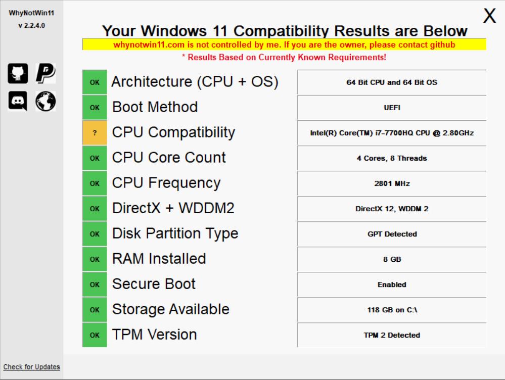 推薦windows11一鍵檢測升級條件軟件，比官方的好用