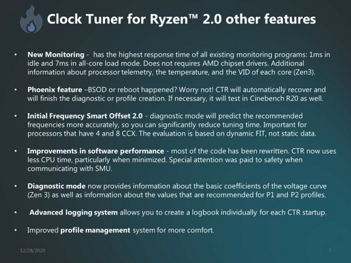 AMD處理器超頻工具CTR 2.0預覽:支持Zen 3銳龍5000系列CPU