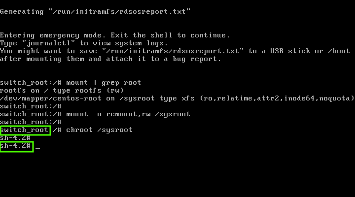 以單用戶模式啟動 CentOS/RHEL 7/8 的三種方法 | Linux 中國