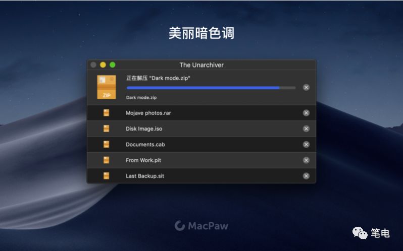 三款免費的mac OS 解壓縮軟件