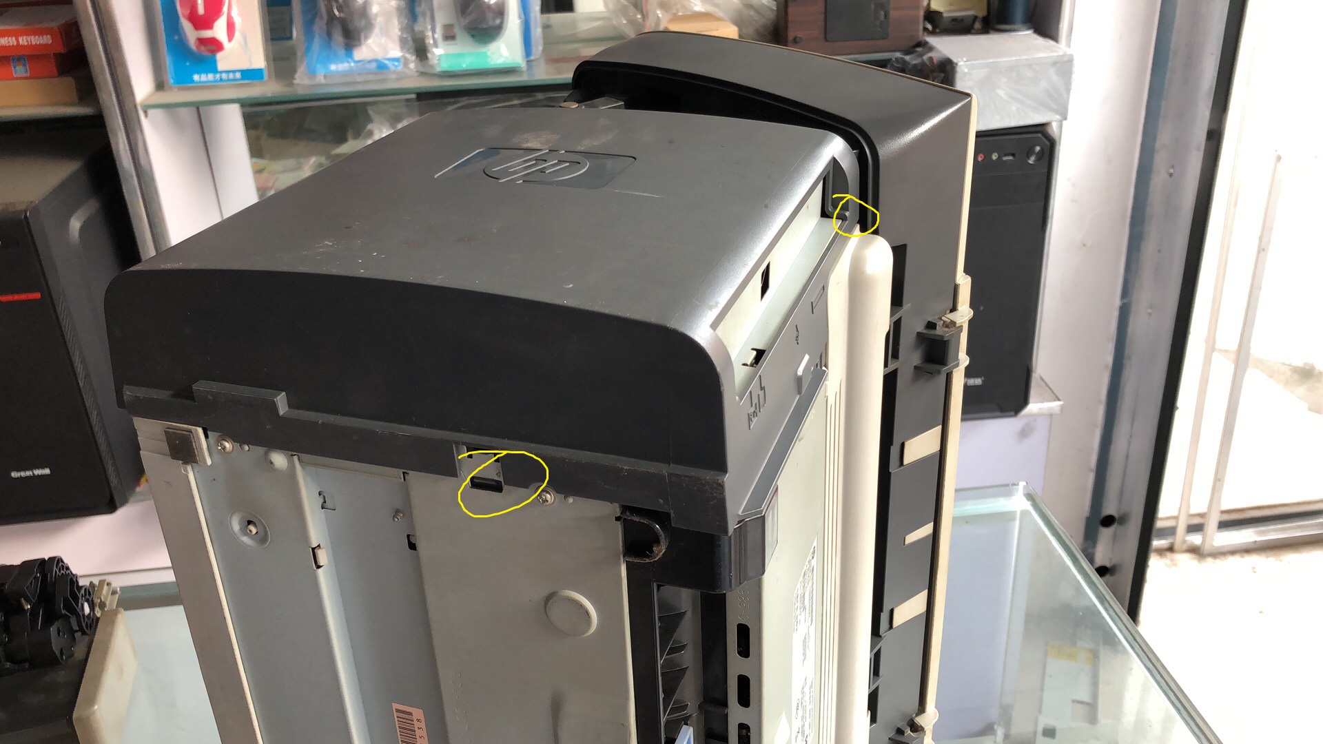 hp惠普1005打印復印一體機拆機定影更換定影膜教程