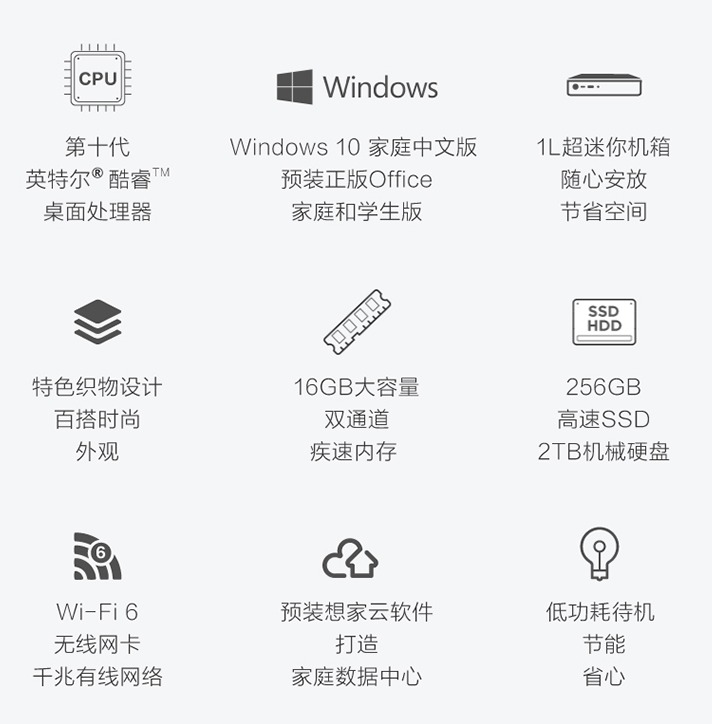 聯想天逸這個小主機性能足夠用，看著顏值還不錯