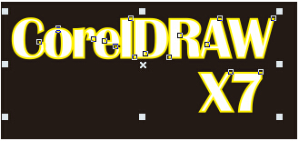 CorelDRAW X7軟件中如何給字添加漸變描邊