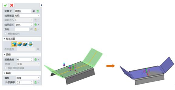 設計師必備三維CAD技巧：中望3D關于非90°鈑金零件的創建