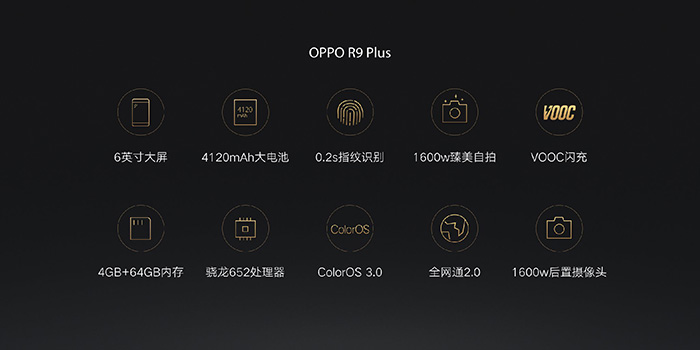 OPPO R9/R9 Plus正式發布:售價2799元/3299元
