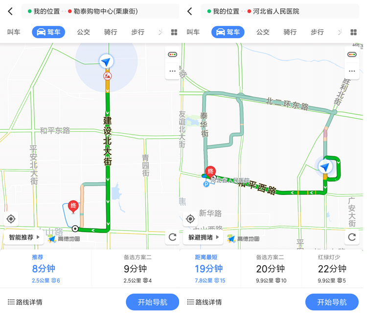 高德地圖導航更智能，有幾個紅綠燈也要鄭重提醒你