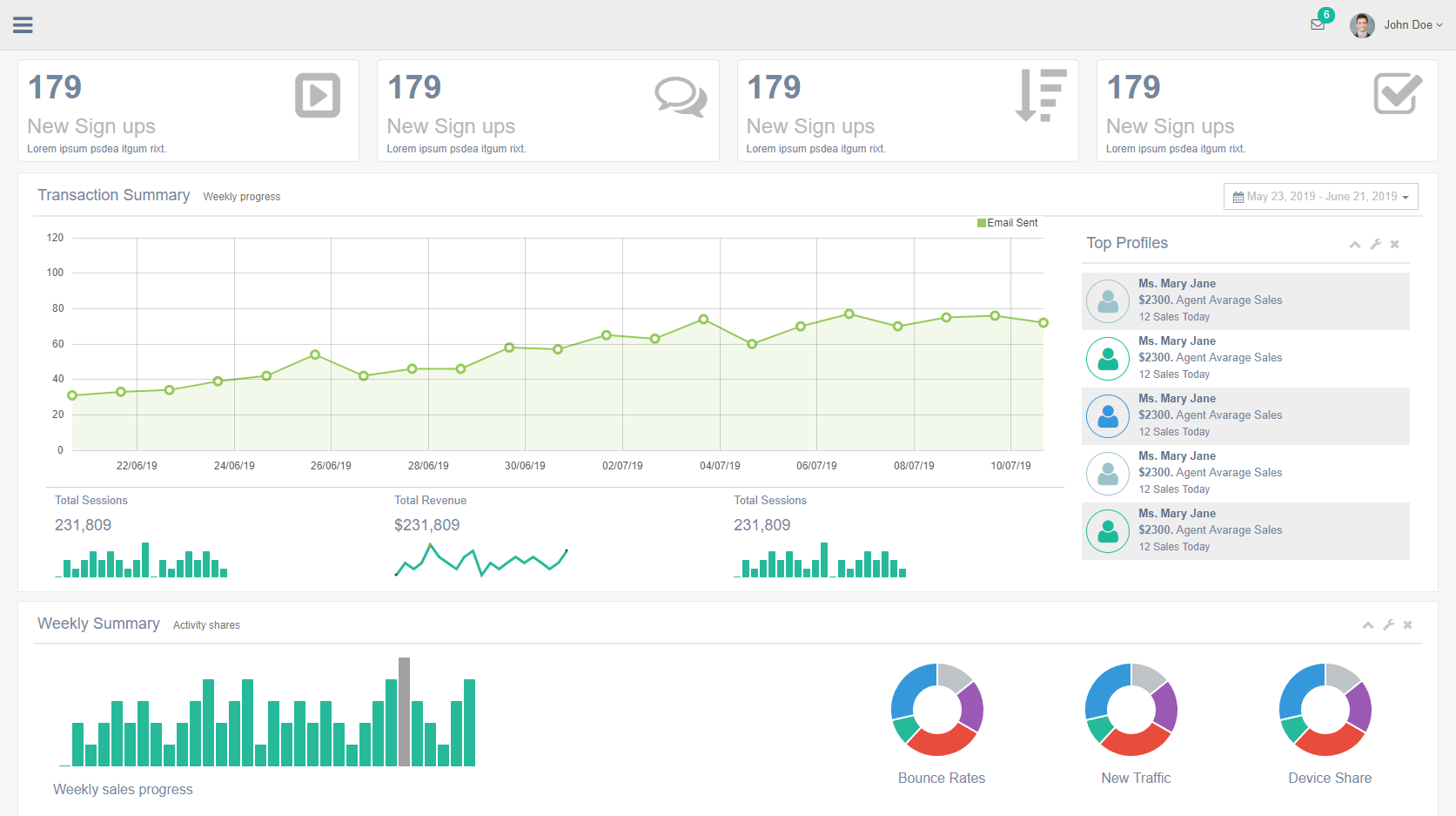 界面美觀且友好的前端Bootstrap 3管理模板