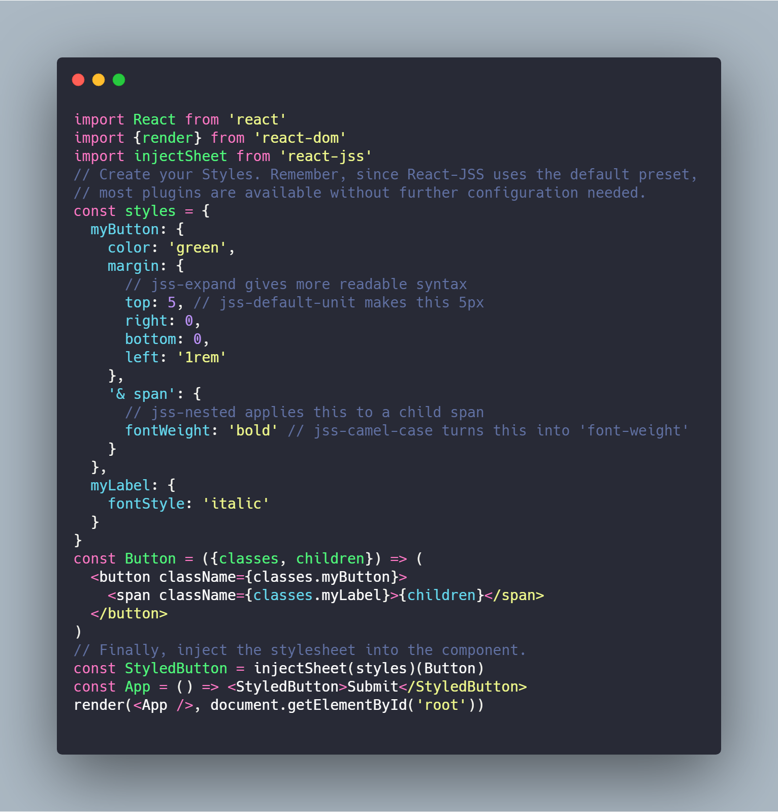 使用JavaScript來編寫你的CSS樣式代碼——JSS