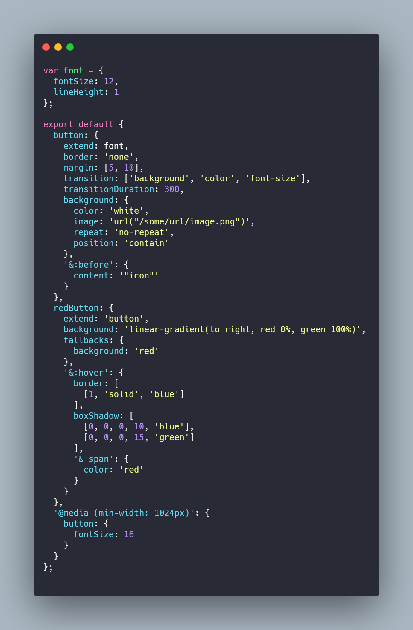 使用JavaScript來編寫你的CSS樣式代碼——JSS