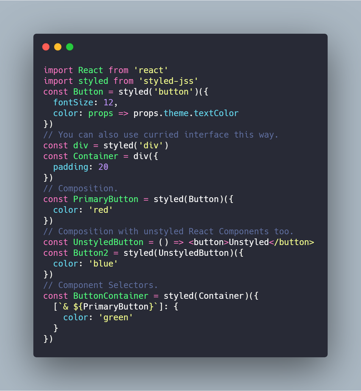 使用JavaScript來編寫你的CSS樣式代碼——JSS