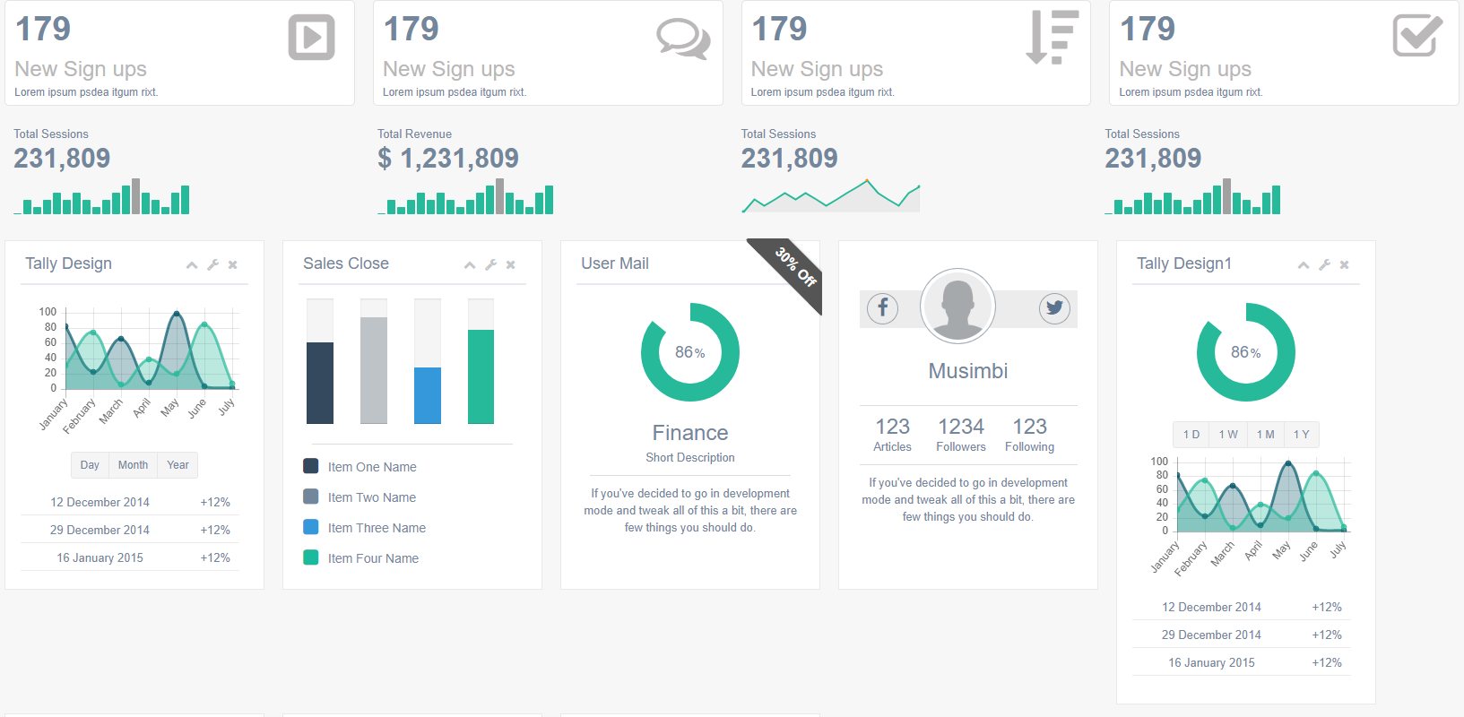 界面美觀且友好的前端Bootstrap 3管理模板