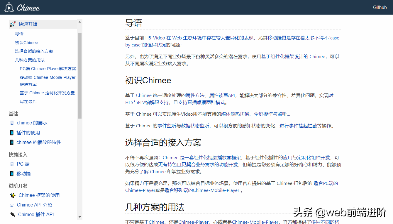 優質 組件化H5視頻播放器Chimee