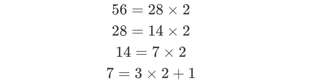 為什么通過將十進制除二轉為二進制的方法有效?