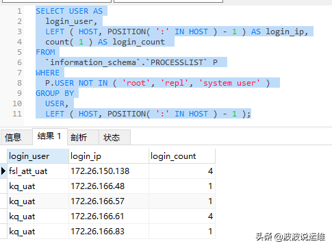 詳解mysql數據庫如何獲得用戶、數據庫、登錄IP等信息？