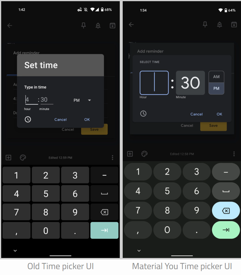 谷歌將為 Android 帶來全新的時間選擇器 UI