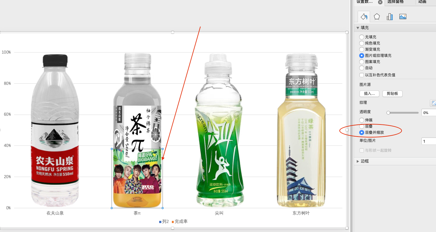 PPT動畫教程6:圖表數據的滾動展示和圖片做柱狀圖