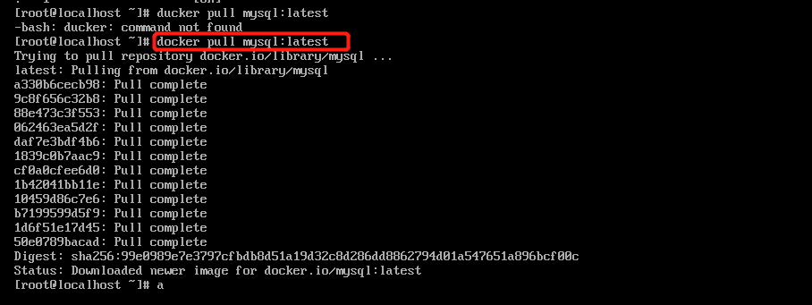圖解虛擬機docker安裝mysql