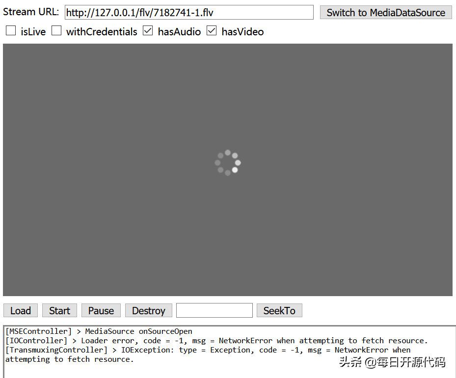 Flv.js - FLV視頻的HTML5播放器