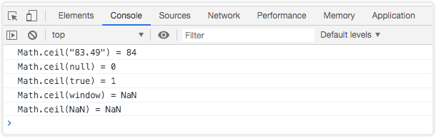 JavaScript數字向上取整：Math對象的ceil()方法
