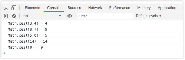 JavaScript數字向上取整：Math對象的ceil()方法