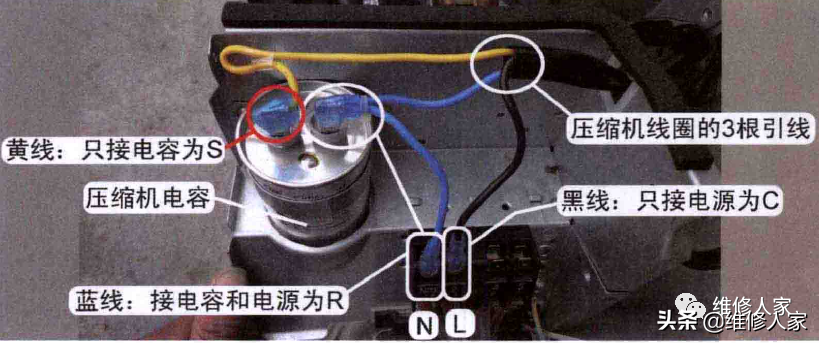 空調壓縮機原理及引線端子測量方法