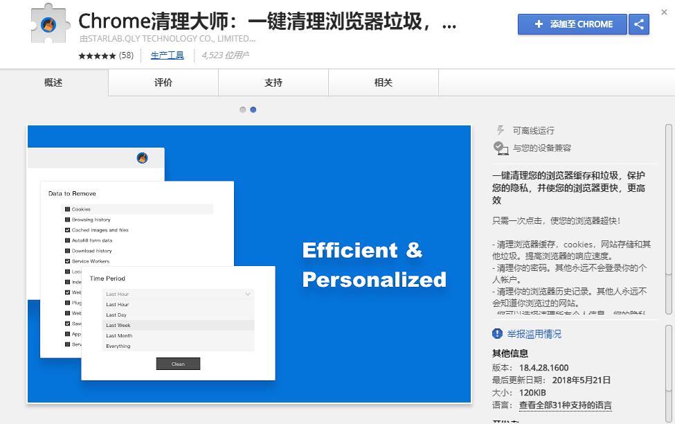 Chrome擴展推薦：小卻精悍的專業級瀏覽器清理大師
