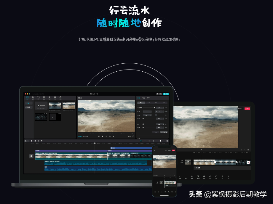 視頻后期剪輯處理太難了？學不會？剪映電腦版 輕而易剪 一鍵大片