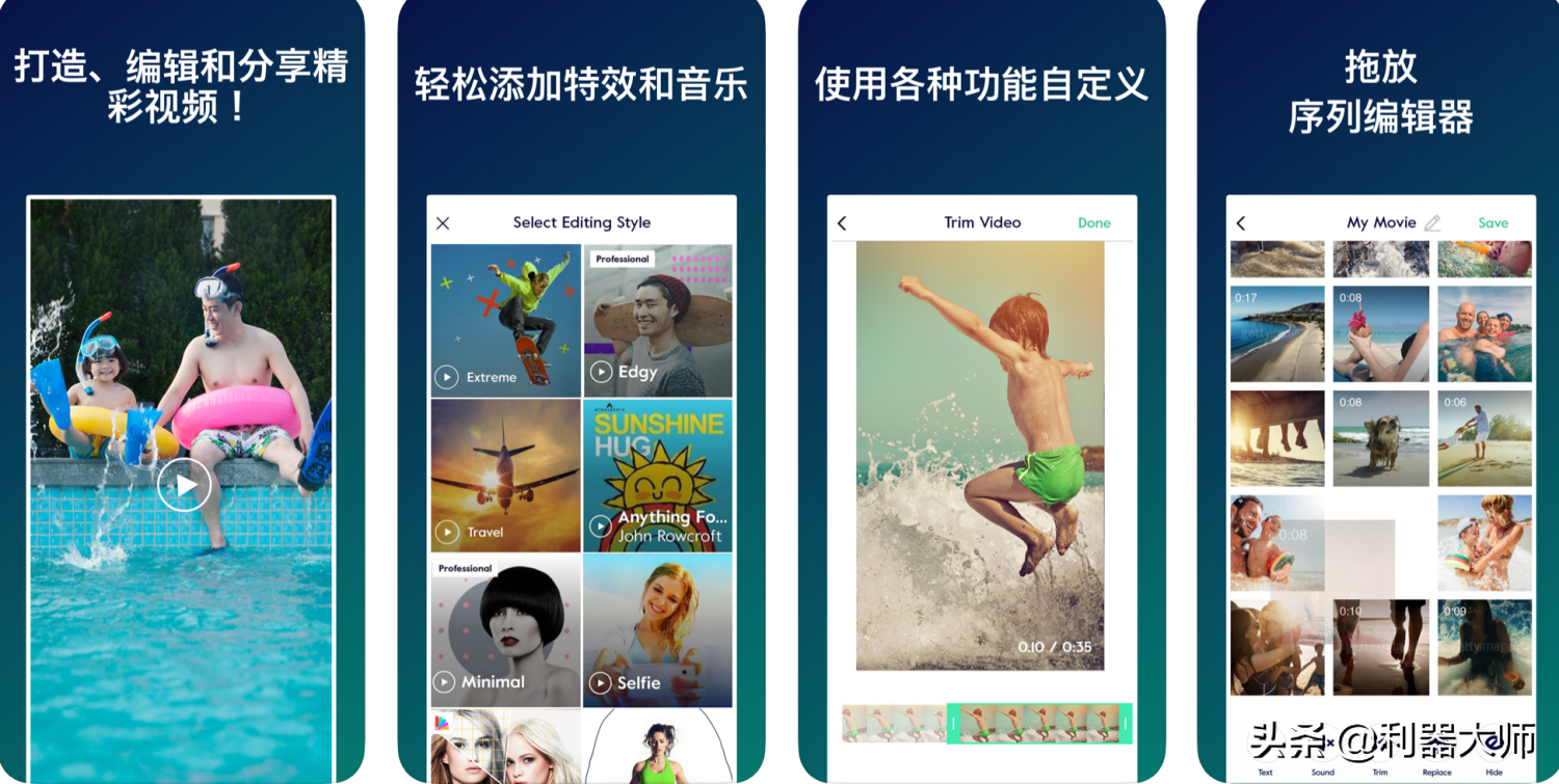 抖音短視頻的達人也都在使用這些剪輯工具，哪一個是你所用過的？