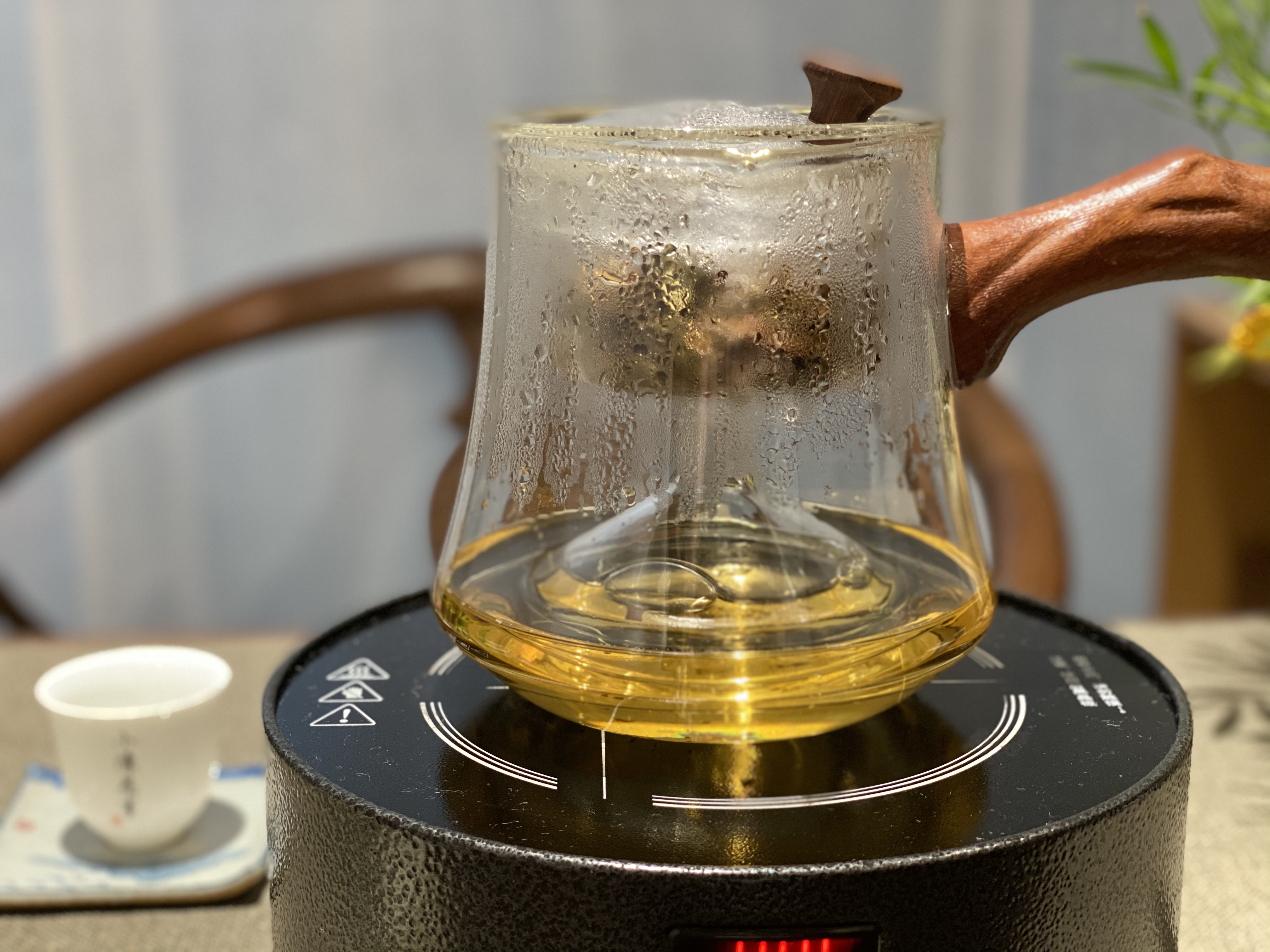 茶友入手的高等級白茶，號稱只能煮著喝，村姑陳不忍心打擊她